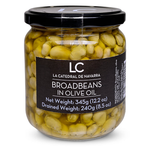 Jar of La Catedral de Navarra Broad Beans in Olive Oil