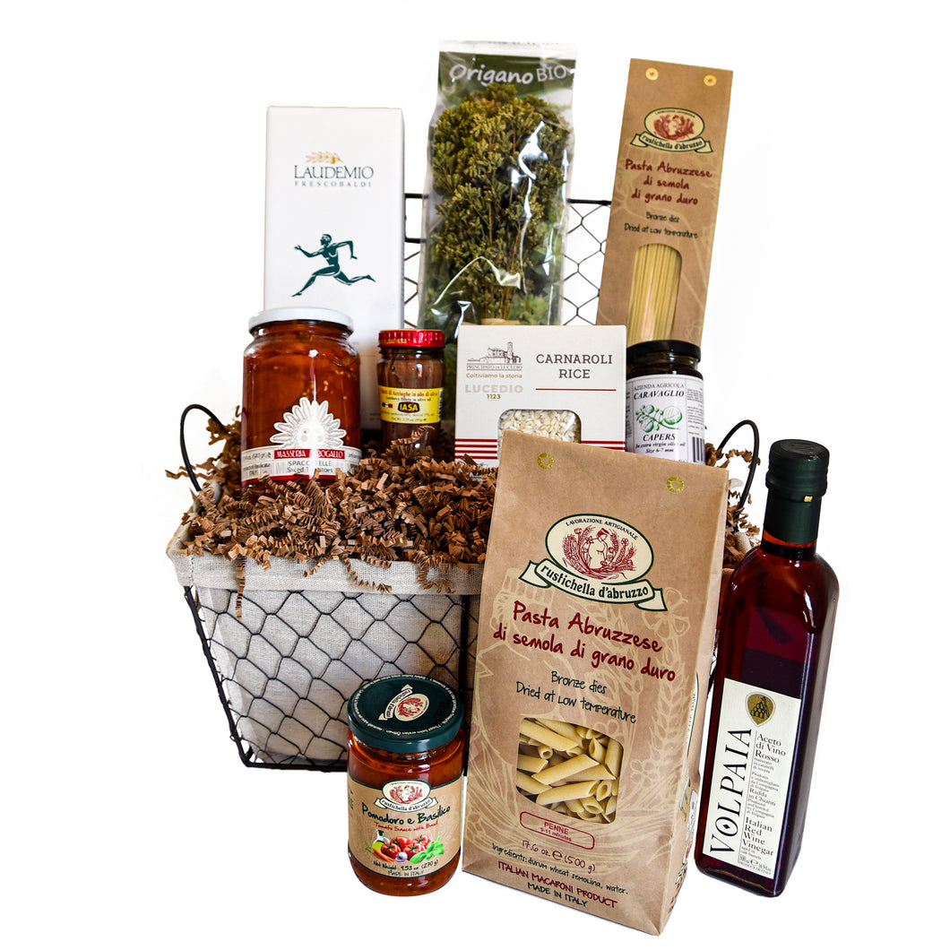 Essential Italian Pantry gift basket