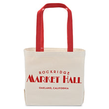 Logo on Market Hall Foods tote bag