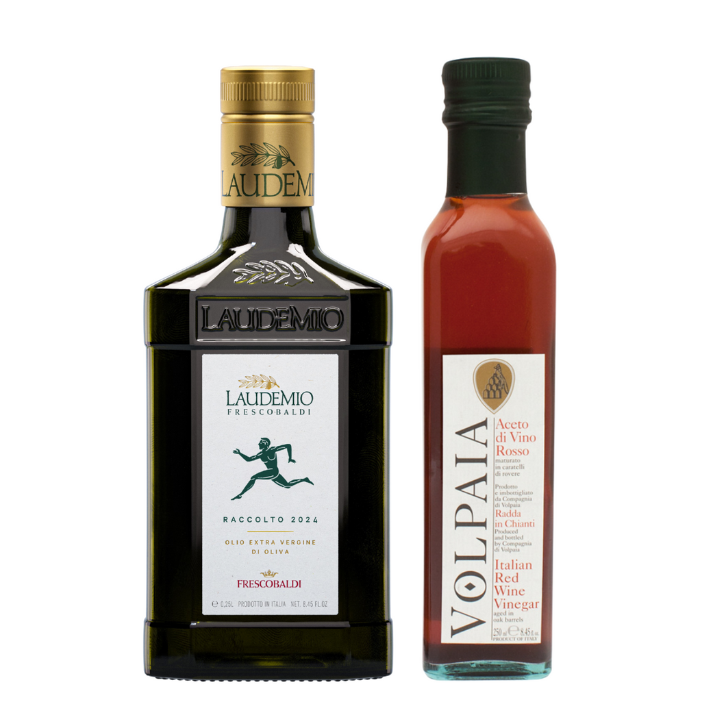 Tuscan olive oil & vinegar set