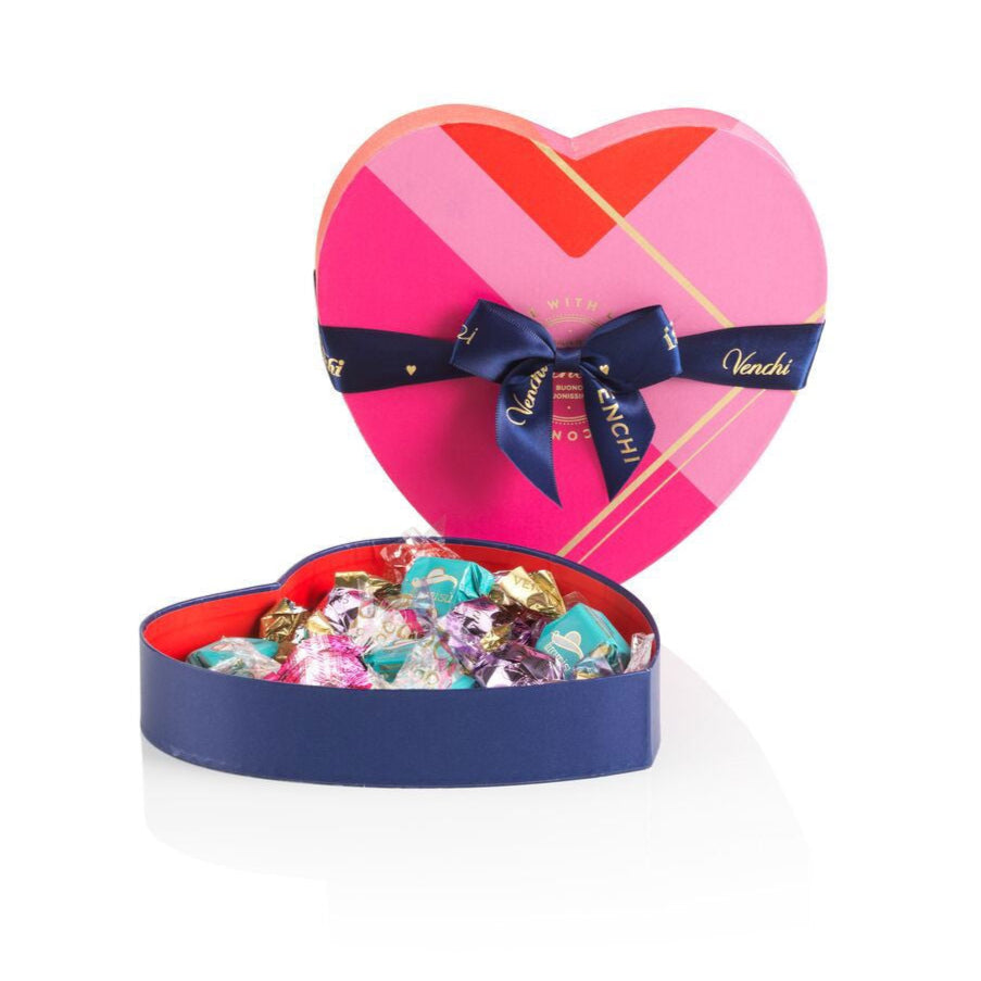 Venchi heart-shaped gift box