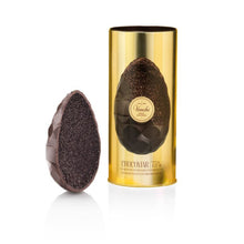 Dark chocolate chococaviar egg