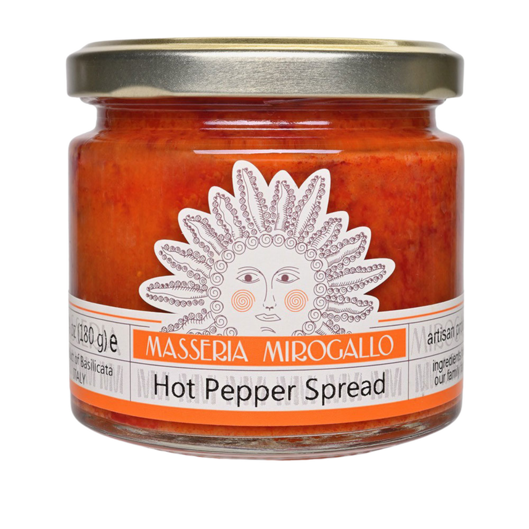 Jar of Masseria Mirogallo Hot Pepper Spread