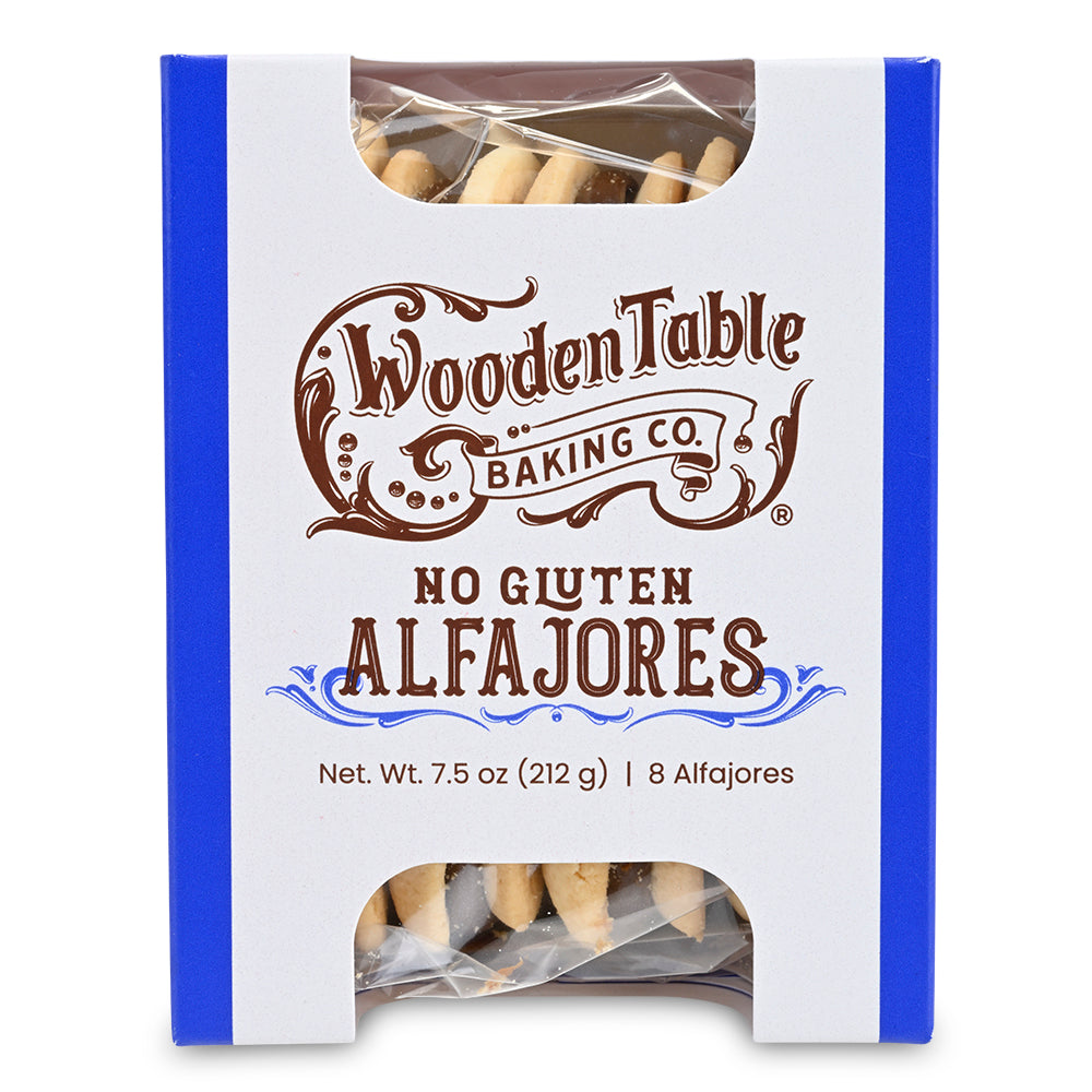  Wooden Table Baking Company's No Gluten Ingredients Alfajores  Argentinos - Shortbread Cookies with Dulce de Leche - Natural Ingredients -  4 Argentinian Cookies : Everything Else