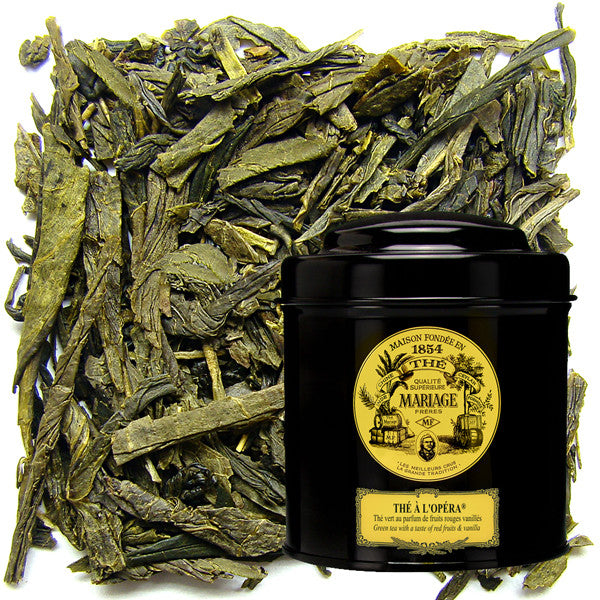 MARIAGE FRERES. The A L'Opera Green Tea, 100g Loose Tea, in a Tin Caddy (1  Pack) NEW EDITION - USA Stock