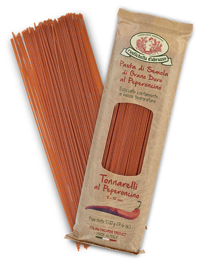 Spicy Red Pepper Tonnarelli Spaghetti Pasta from Rustichella d'Abruzzo